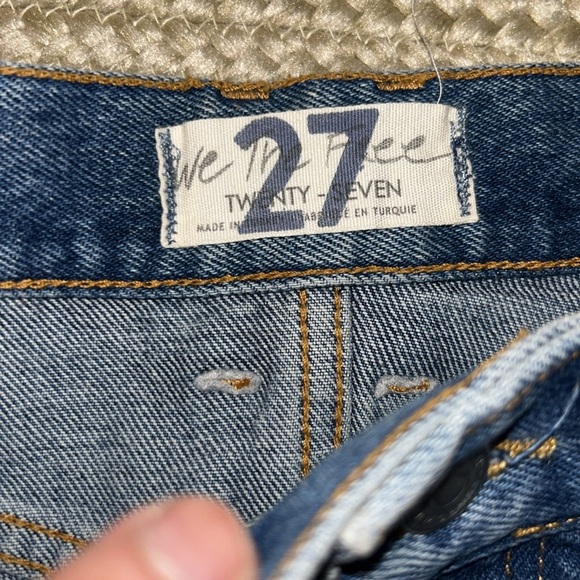 Free People High Waist Denim Shaggy Jeans Sz 27 - Picture 6 of 13